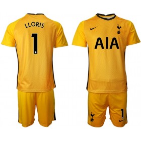 Koszulka Tottenham Hotspur Hugo Lloris 1 Bramkarska Dziecięcy Stroje Piłkarskie 2020/21 M002 Krótki Rękaw